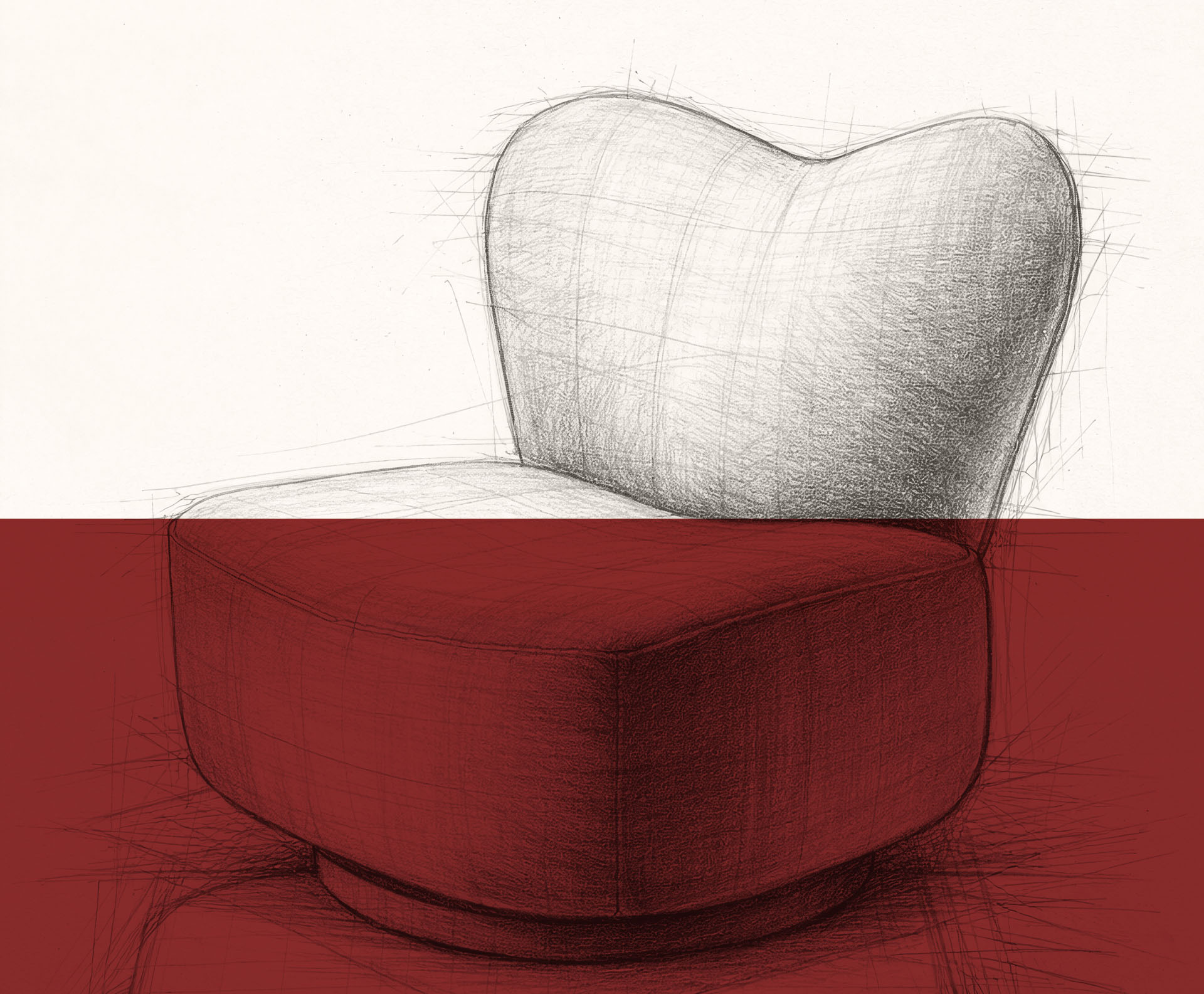 Sketch de poltrona — Desenvolvimento de Produto